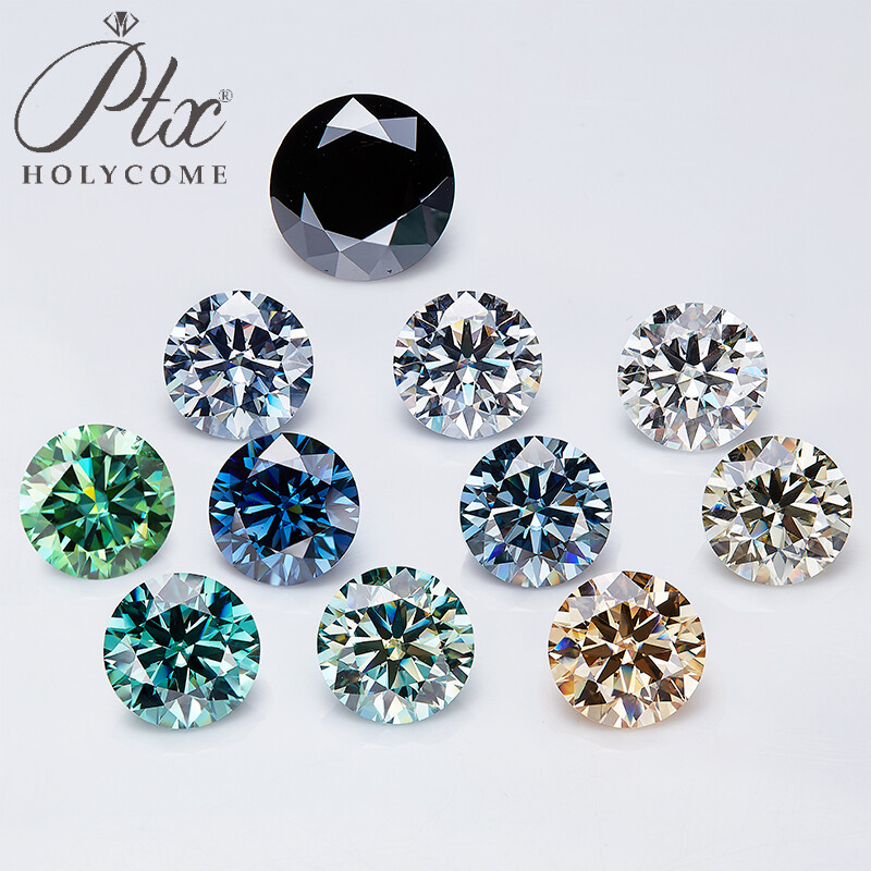0.1-13ct D Color VVS1 Loose Moissanite Stone Round Cut for Ring Premium Quality