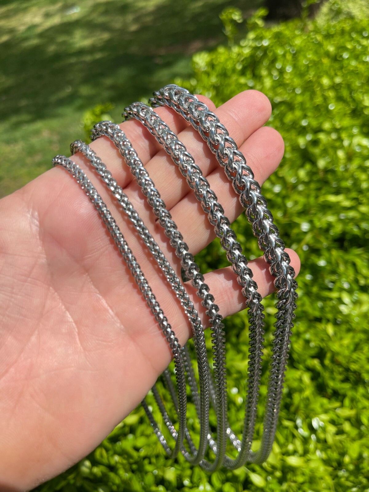 Men’s Franco Chain Stainless Steel Necklace BEST QUALITY! 18-30″ 3-8mm HEAVY!