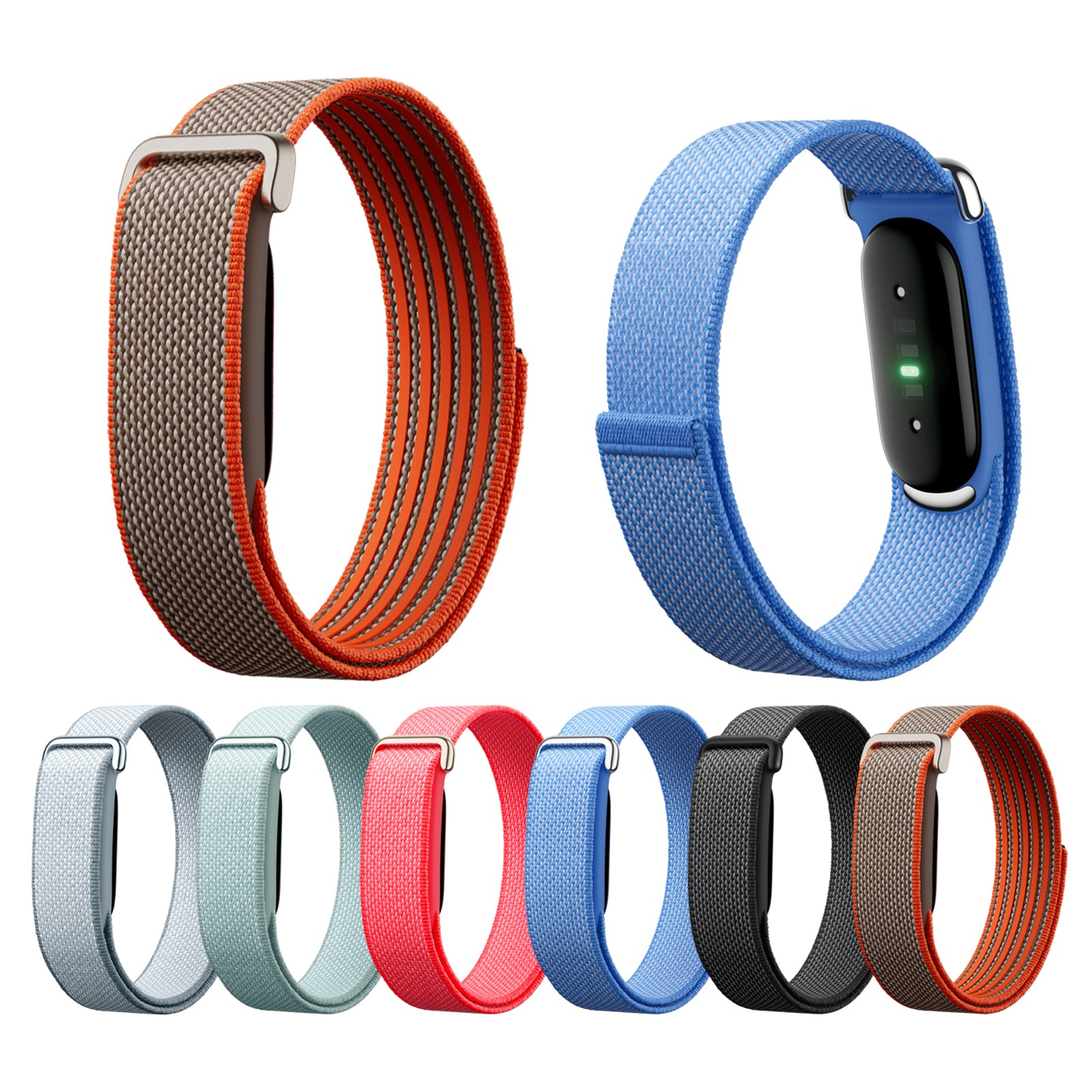 For Google Fitbit Air 2026 Nylon Loop Band Adjustable Sports Strap Wristband