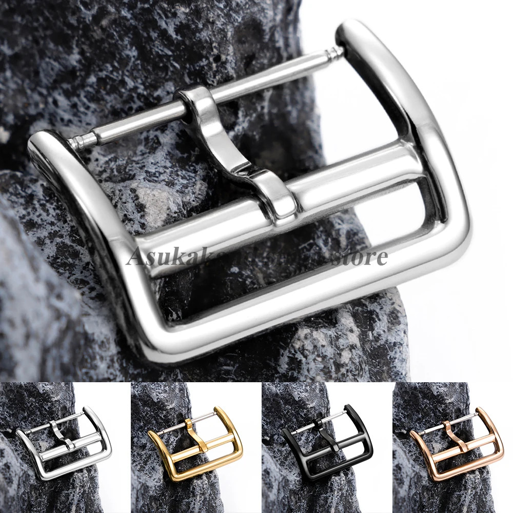 12mm 14mm 16mm 17mm 18mm 20mm 22mm New Stainless Steel Clasp Watch Band Buckle