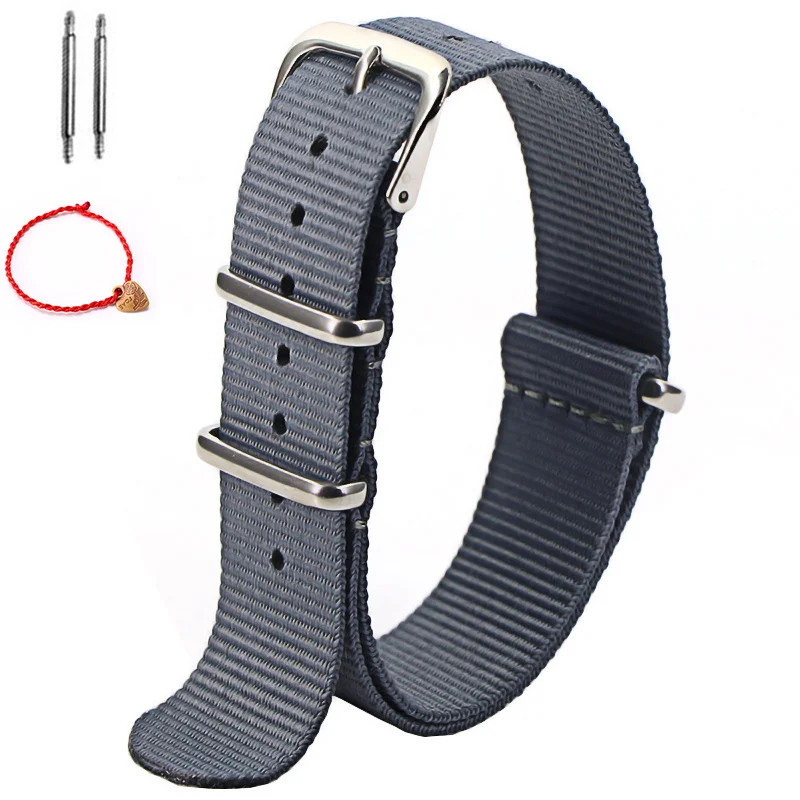 1Pcs Nylon Strap 16Mm 18Mm 20Mm 22Mm Nylon Watch Band Replacement Watch Strap fo