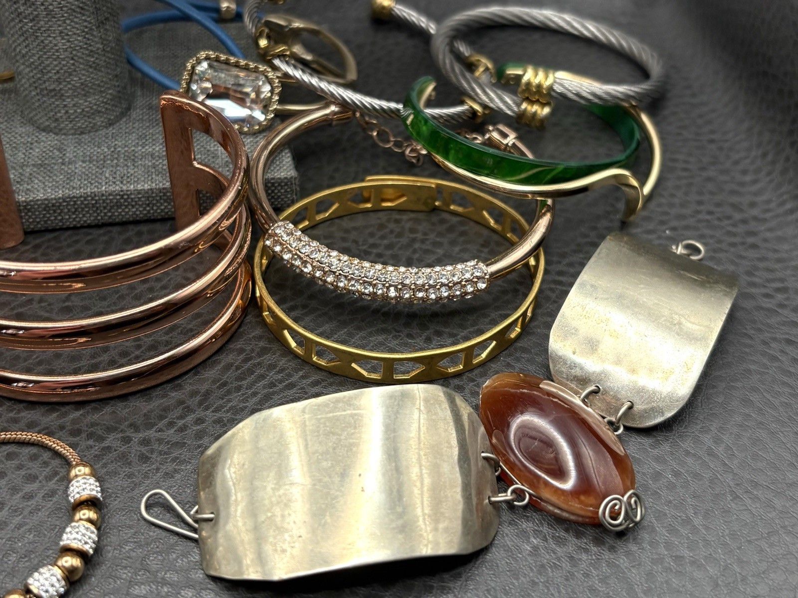 VTG – Modern Boho Ethnic Mixed Metals Jewelry Lot Bracelet Bangle Cuff