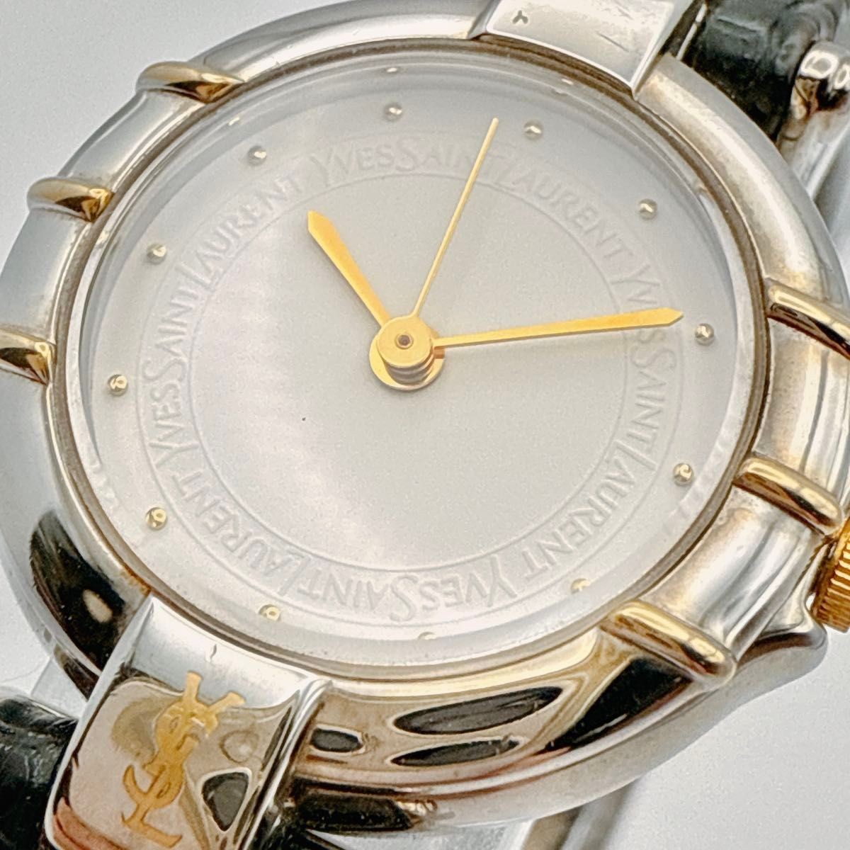 A116 item original belt YSL Yves Saint Laurent ladies watch