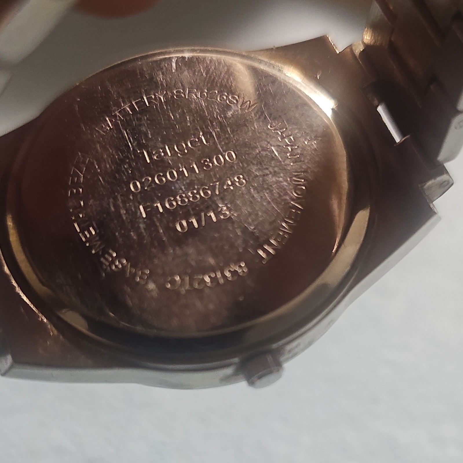 Target Women’s Watch with Leopard Print Dial & Rhinestone Bezel (New Battery)