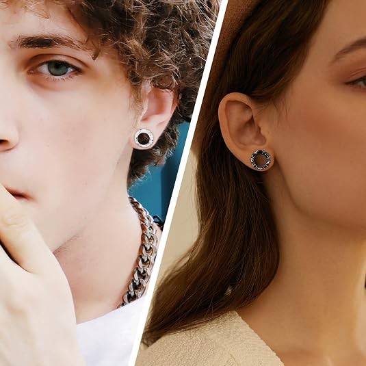 ULTRA THIN SKINS TUNNELS-Silicone Ear Skins-Ear Gauges-Soft Ear plugs-PAIR