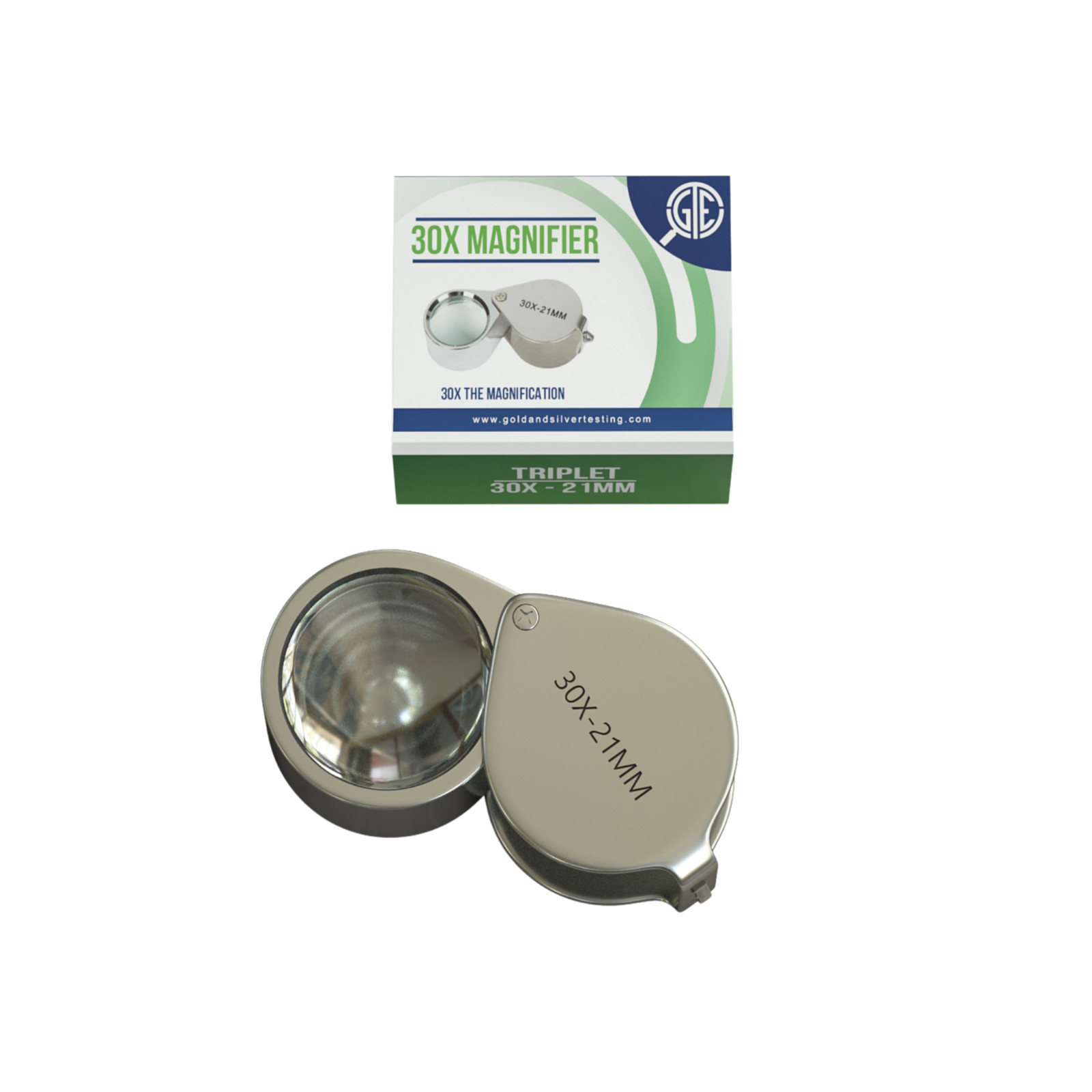 Gold Silver Sterling Jewelry Acid Testing Kit Tester Test Scrap 30x Eye Loupe
