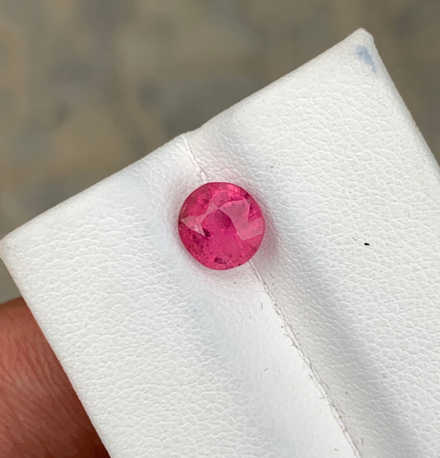 Pink Afghan Tourmaline 1.43ct Oval Cut Loose Gemstone Slightly Included 7 mm