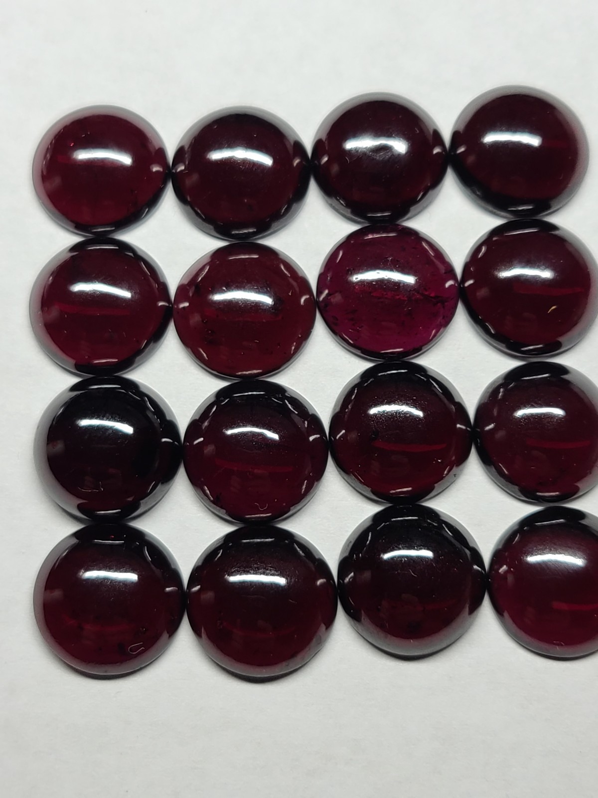 Almandine Garnet 2mm, 3mm, 4mm, 5mm, 6mm, 7mm, 8mm, 10mm, 12mm Round Cabochon(s)