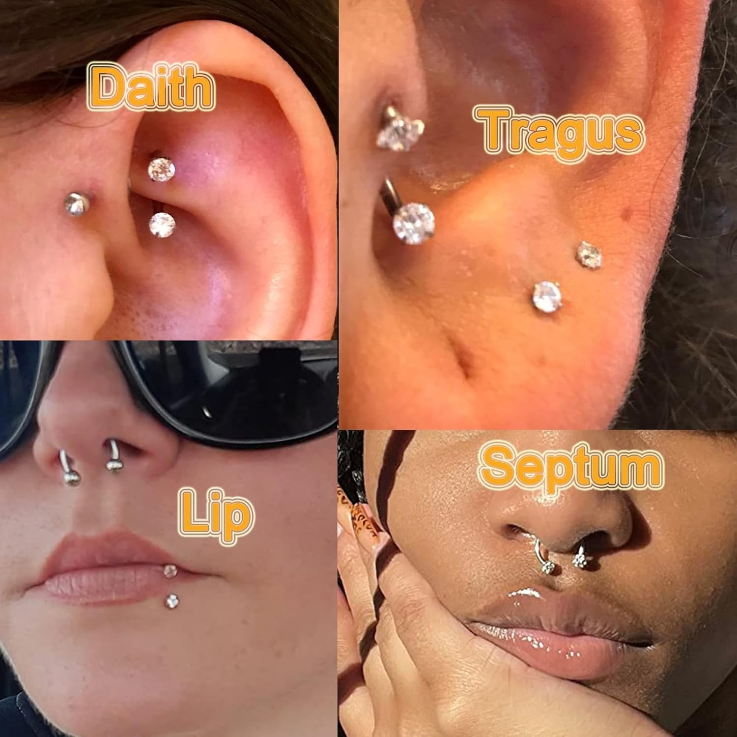 Nose Rings 20g Nose Rings Hoops Nose Studs Nose Rings for Women Surgical Stee…