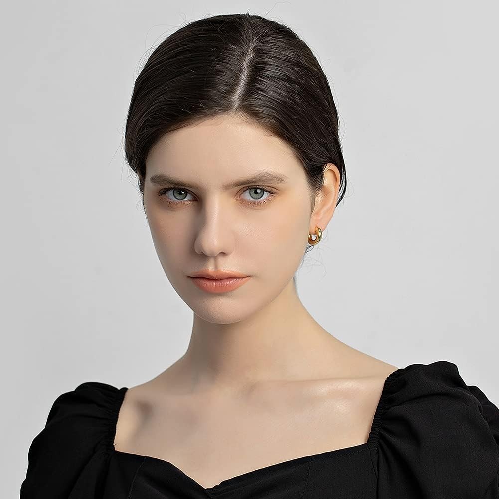 Fashion-Forward Gold Hoop Earrings for Sensitive Skin – 30 Days Guarantee