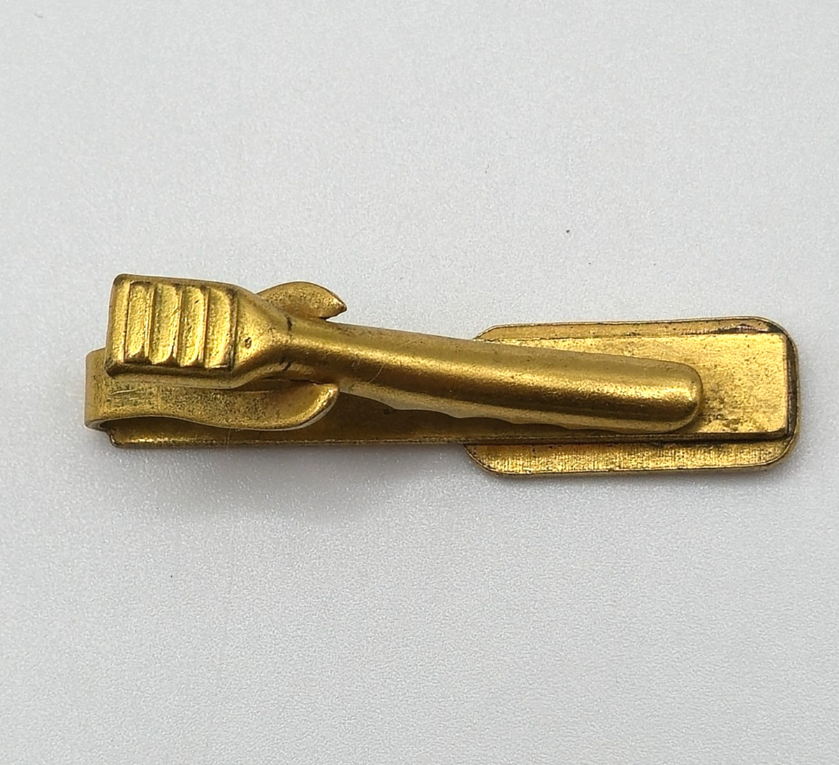 GTE Cufflinks & Tie Clip Set Gold Tone Logo Telephone Executive Service Award