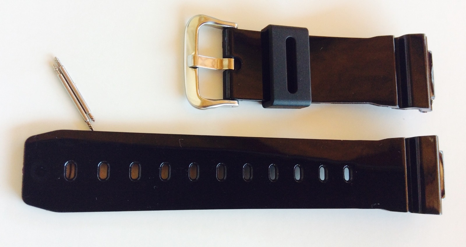Fits Casio G Shock DW-6900 CB Series Shiny Black Watch band Strap generic