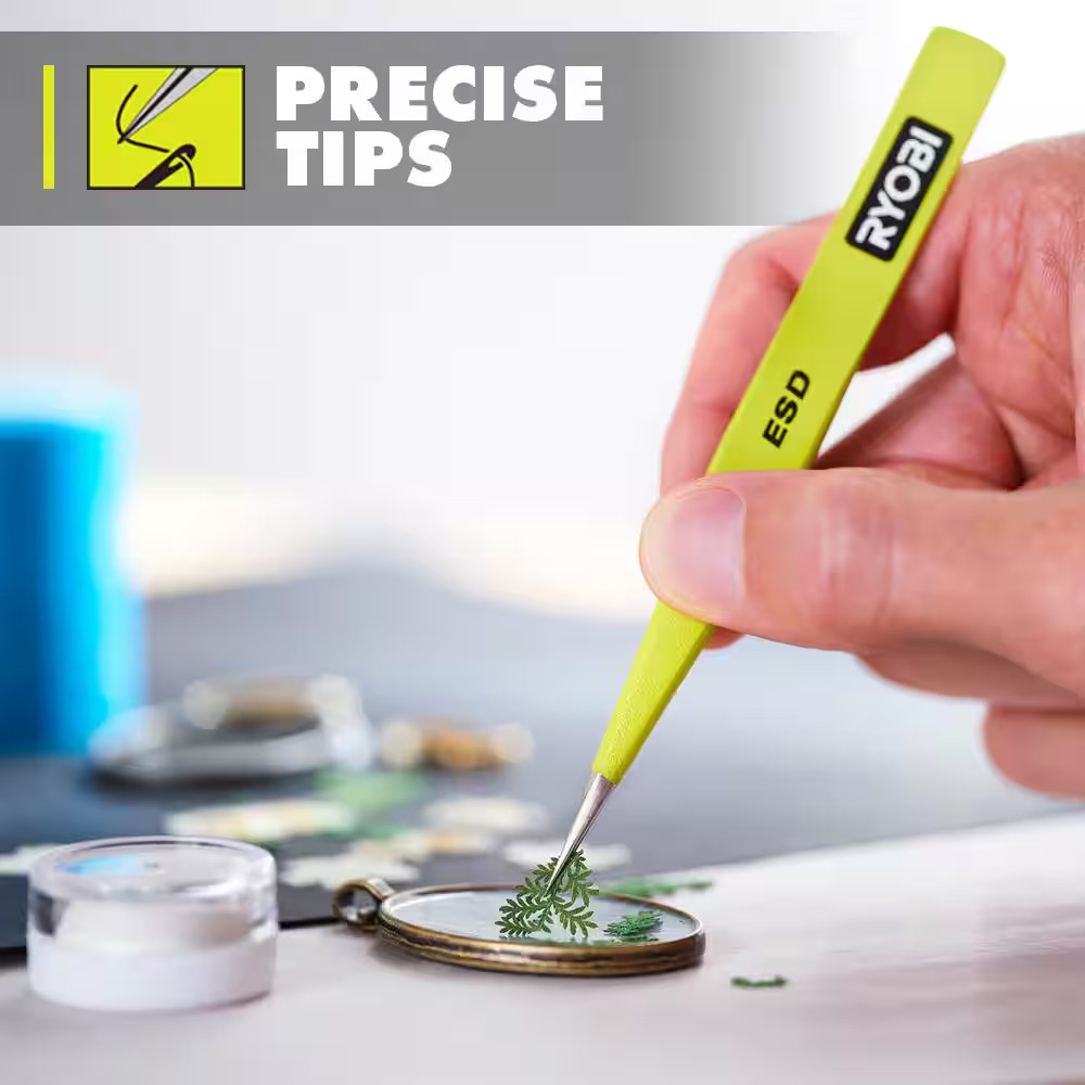 2 Piece Precision Anti-Static Tweezers
