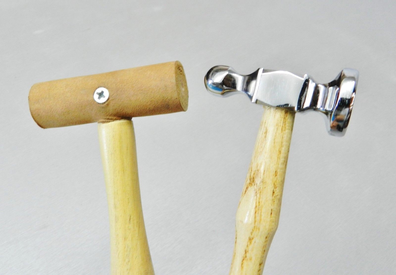Jewelers Chasing Hammer & Rawhide Mallet Set of 2 Small Jewelry Making Tools