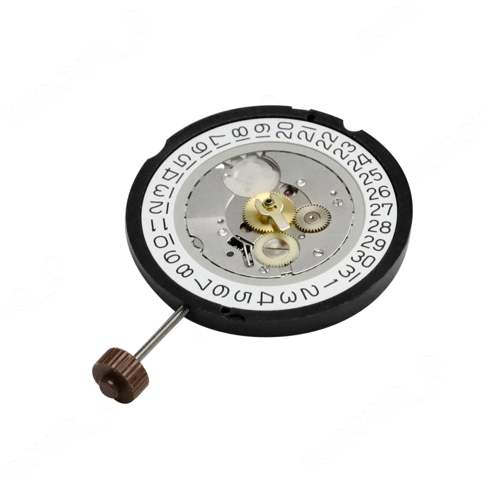 4 Hands Genuine Ronda 515 24 Hour GMT Watch Movement Swiss Parts Date @ 3