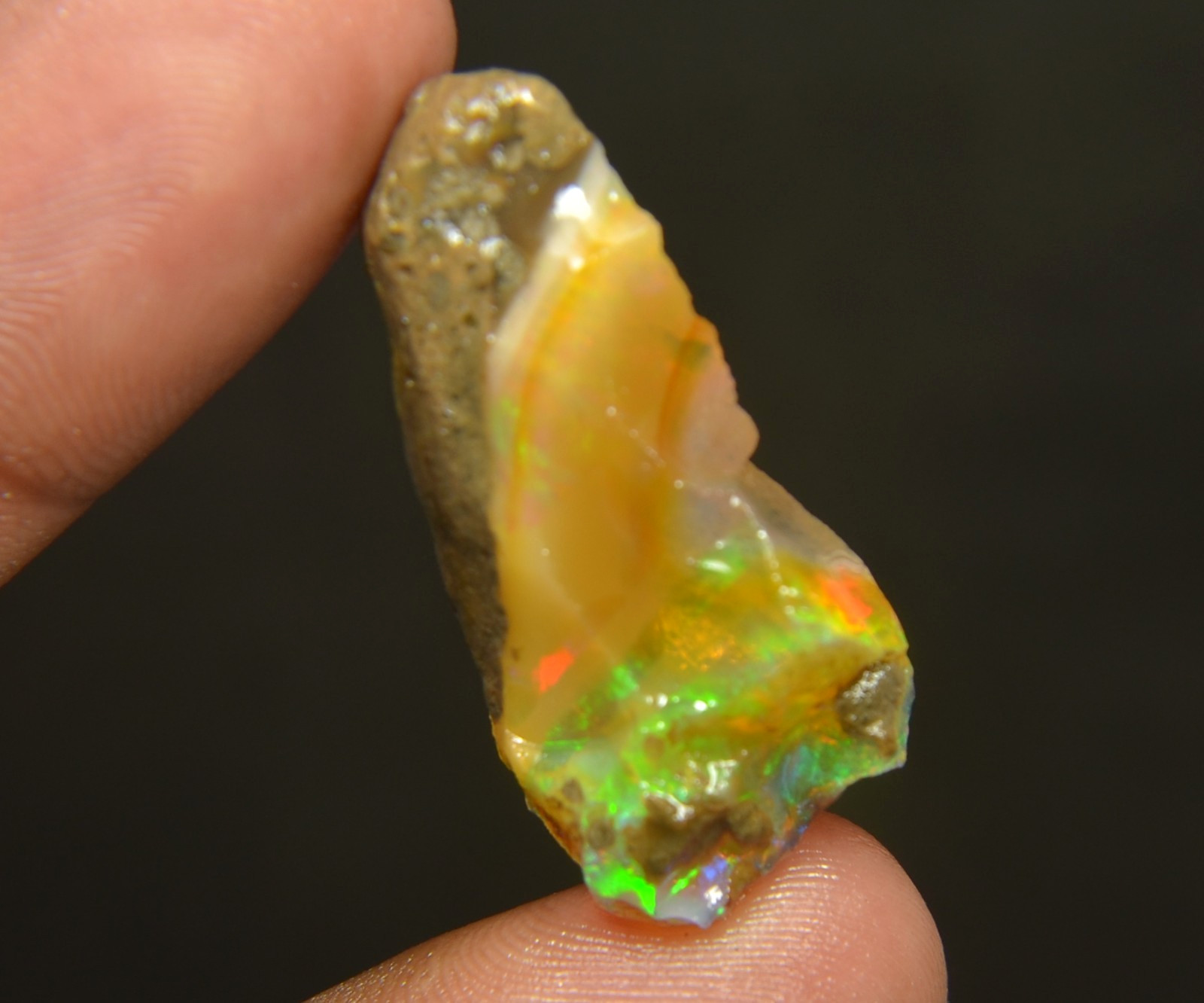 27.70 Carat Opal Rough Natural Ethiopian Oil Opal Raw, Fire Opal Gemstone