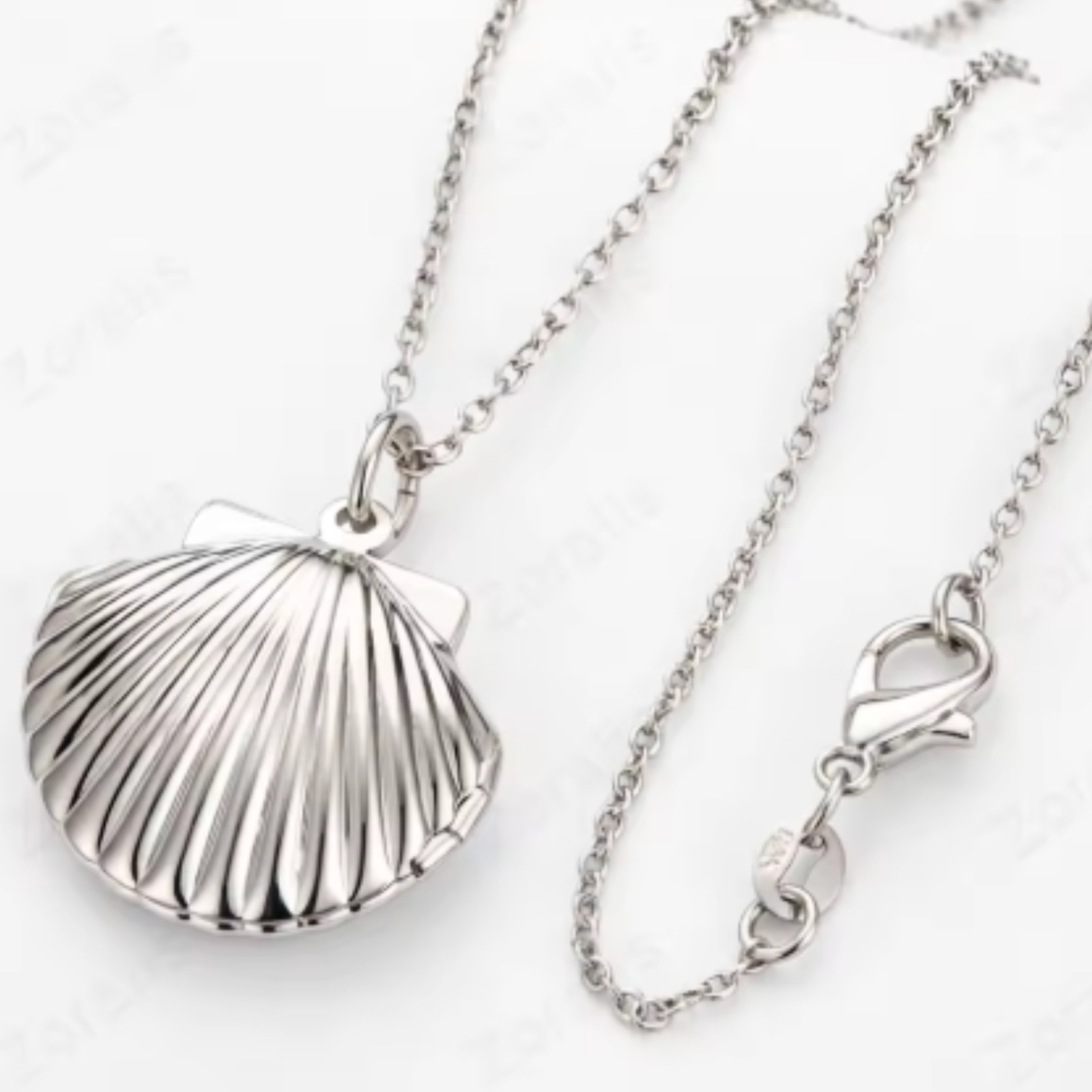 New Arrive 40-75cm seashell Photo open Frame Necklace Snake Chain Jewelry wholes