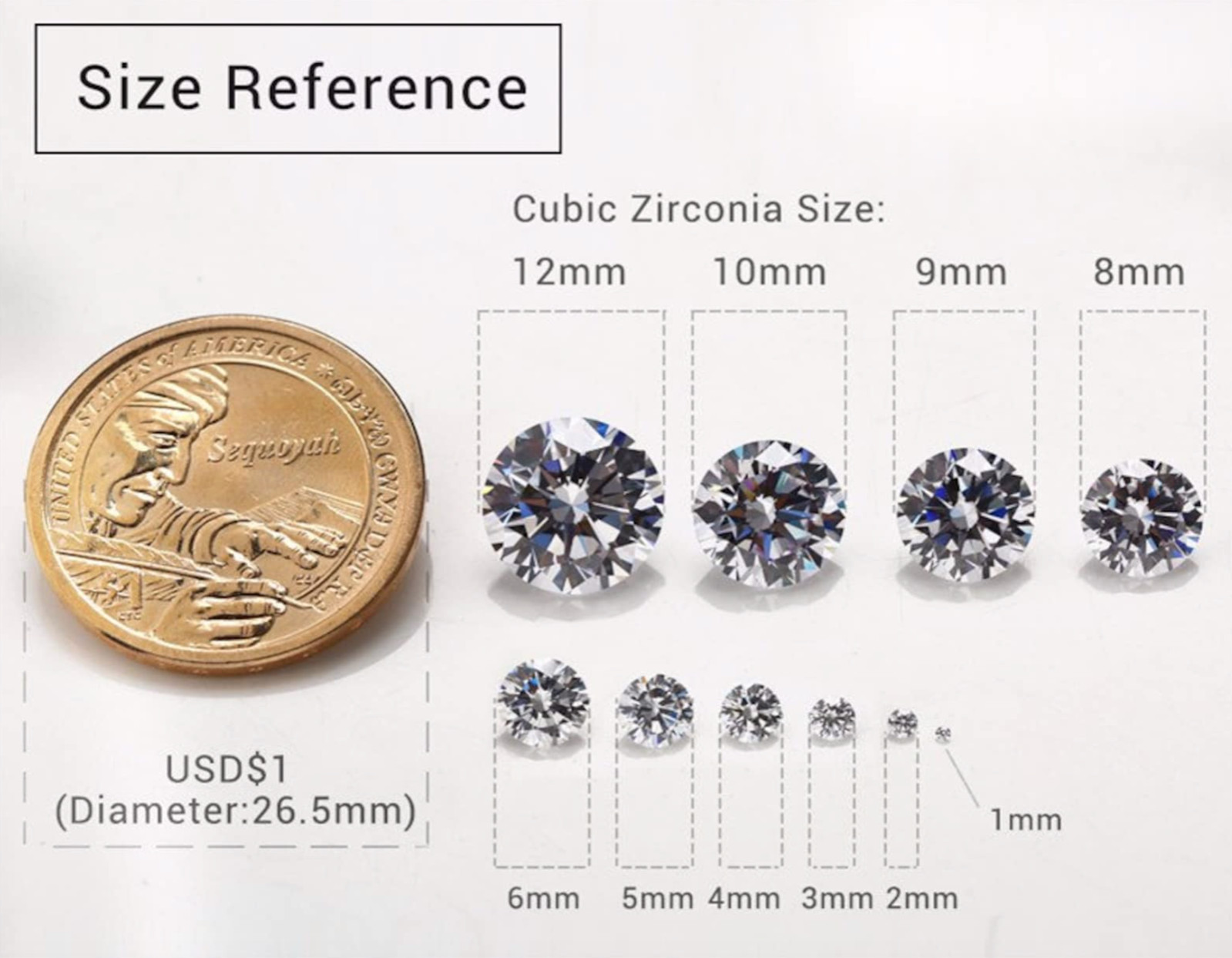 Cubic Zirconia Garnet Red Round Faceted AAA Rated CZ Loose Stones (1mm – 15mm)