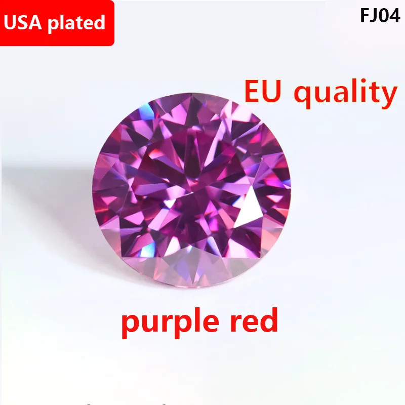 Colorful 0.1ct-5ct Full Size Loose Moissanite Stone VVS1 Gemstones GRA Wholesale