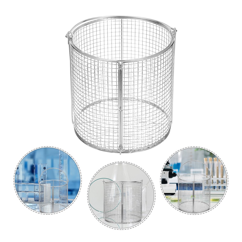 Metal Parts Cleaning Basket Washing with Handle Swinging Dip-and-drain