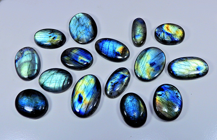 Natural Multi Flash Labradorite loose Cabochon Oval Gemstone Wholesale Lot