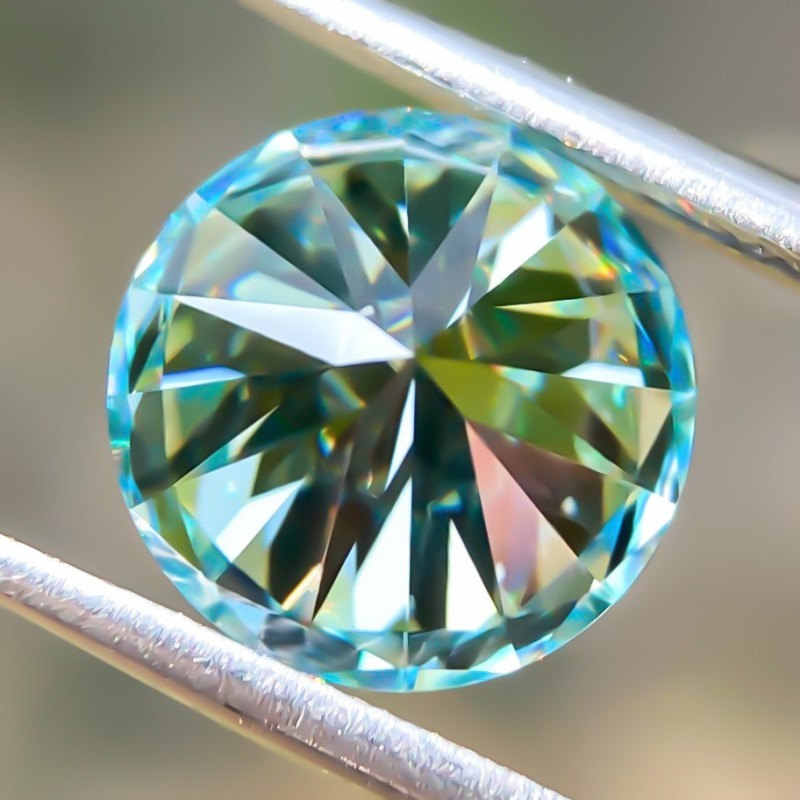 US GRA VVS1 0.5-5ct multicolor Round Cut Loose Moissanites Wholesale Price