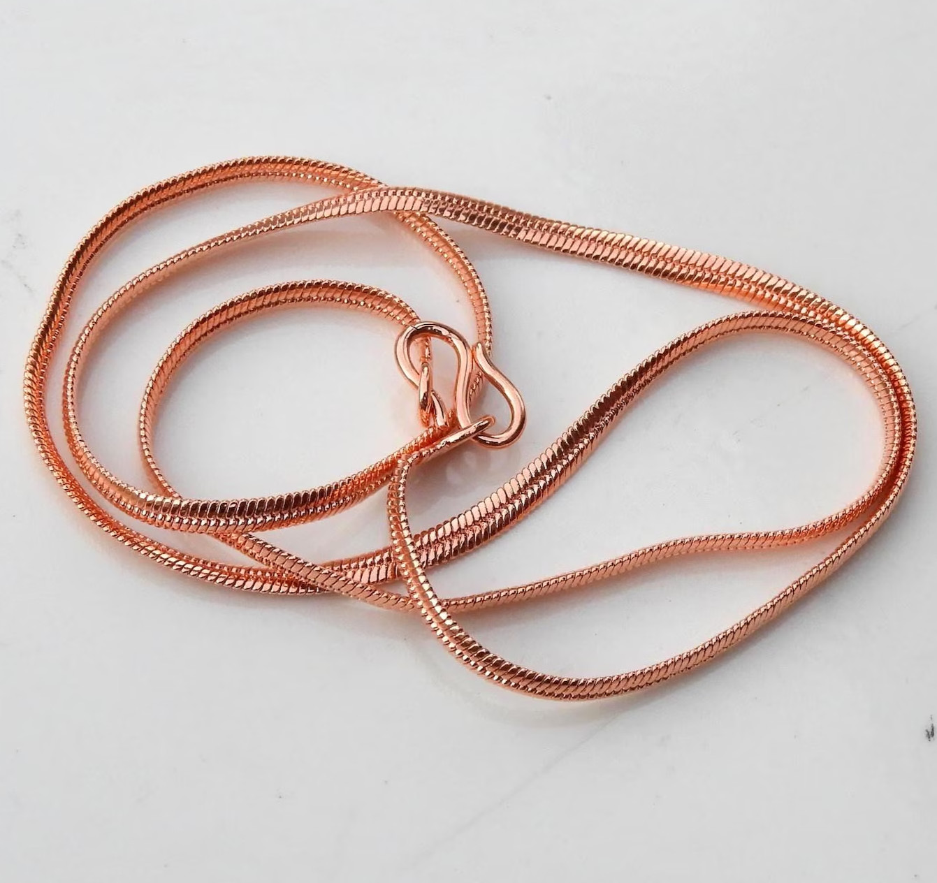 16 inch Pure Copper Herringbone Chain Necklace, Healing Copper Jewelry Spiritual
