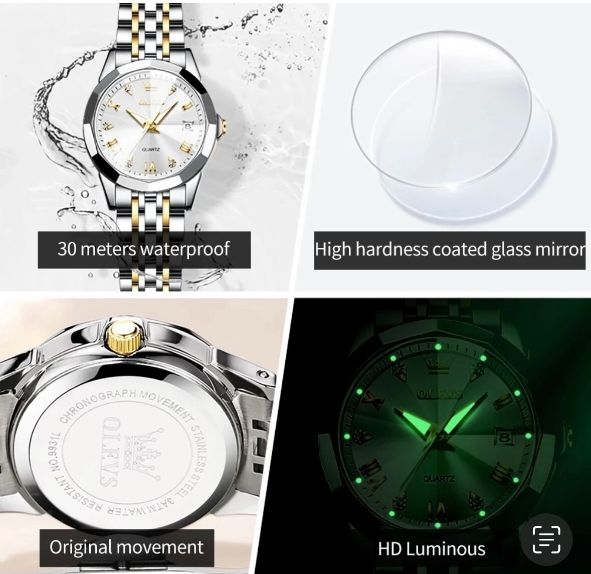 Woman’s Watch, Olevs, Brand New with White box. Choose Your Color.