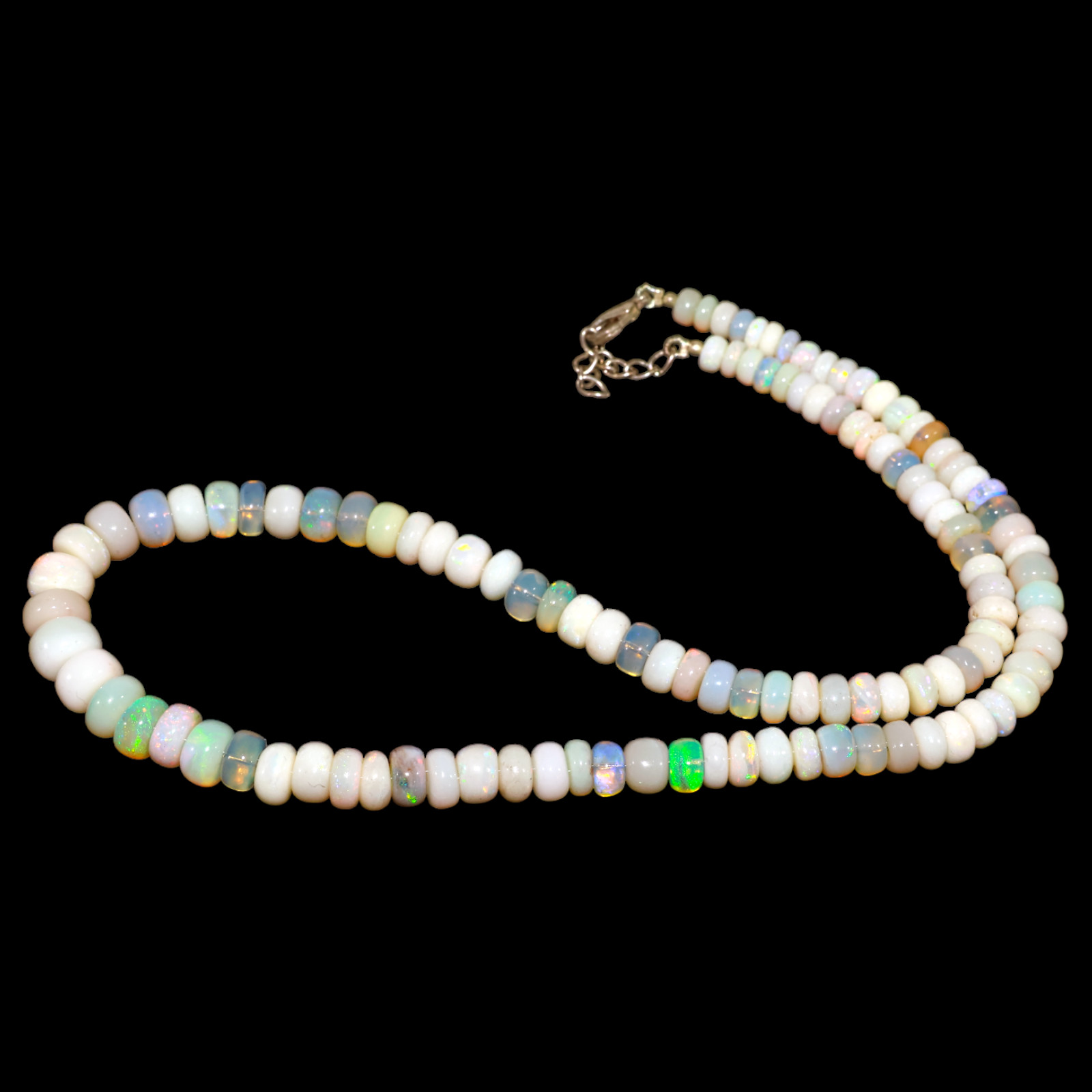 Smooth 5X8 MM Fire Opal Beaded Not Applicable Rondelle Elegant Necklace Jewelry