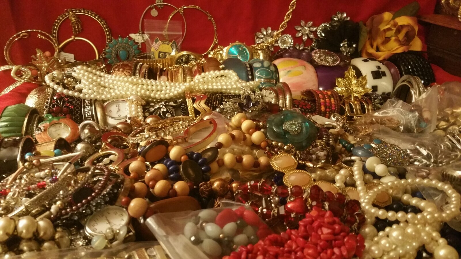 Vintage Estate Costume Jewelry Wear Repair Lots