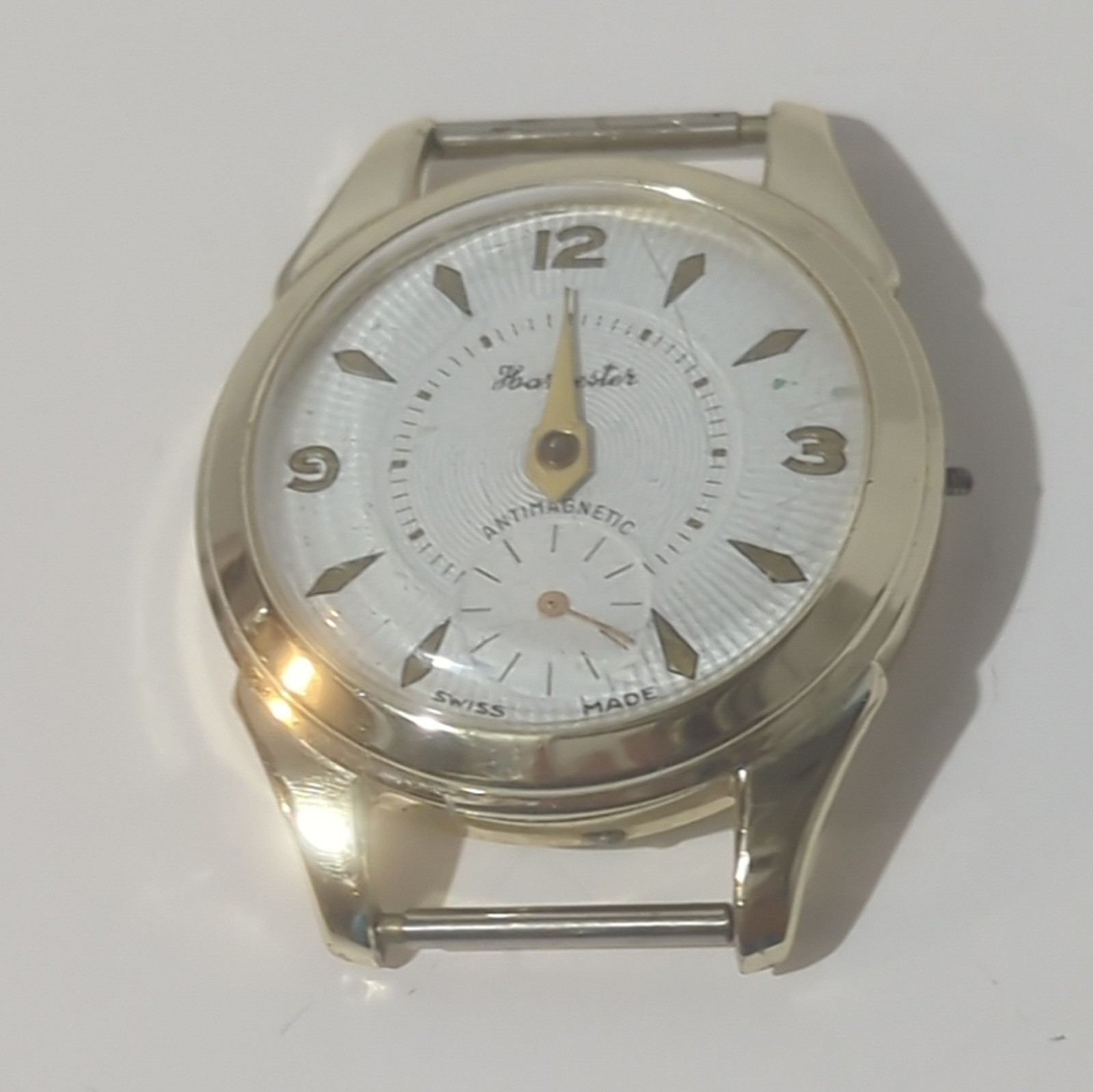 Vintage Harvester Swiss Made Manual Wind Watch Textured Dial