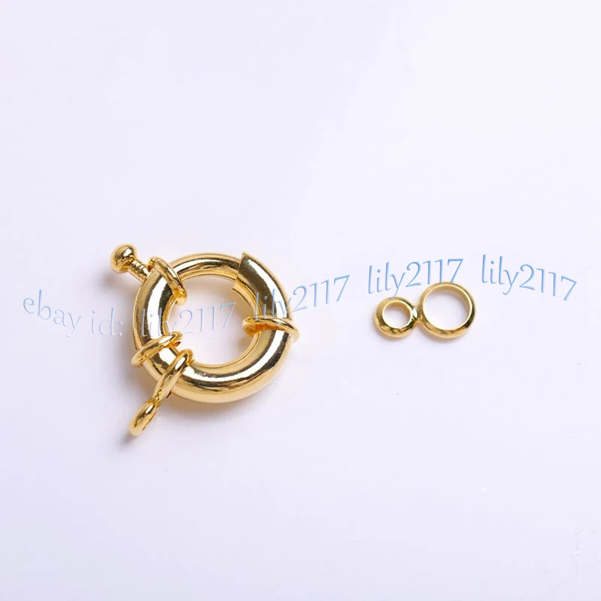 Converter w/ Spring Ring Claws Clasp Gold Silver Plated Jewelry DIY Accessories
