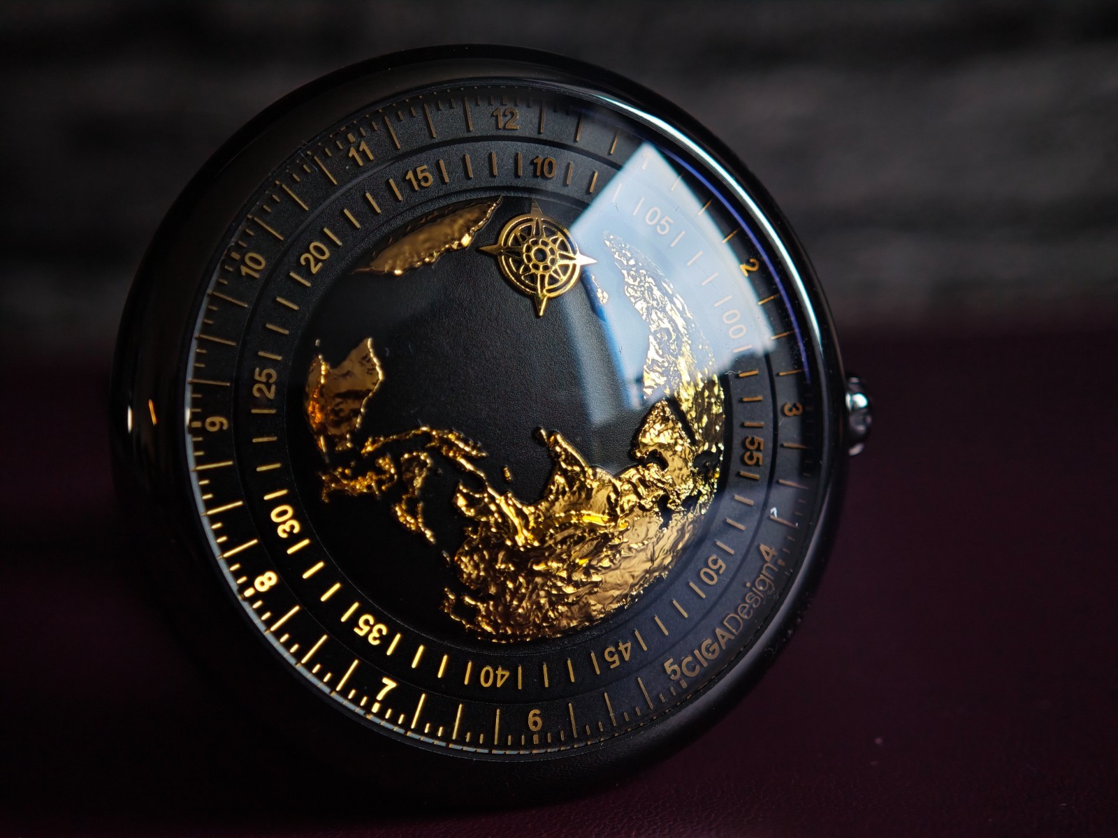 CIGA design Blue Planet Gilded Age Gold Plated Dial GPHG Award, EU Warehouse