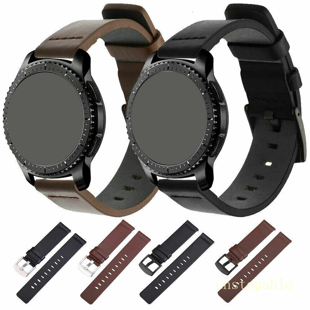 US Genuine Leather Watch Band Wrist Strap Quick Release For 18mm 20mm 22mm 24mm