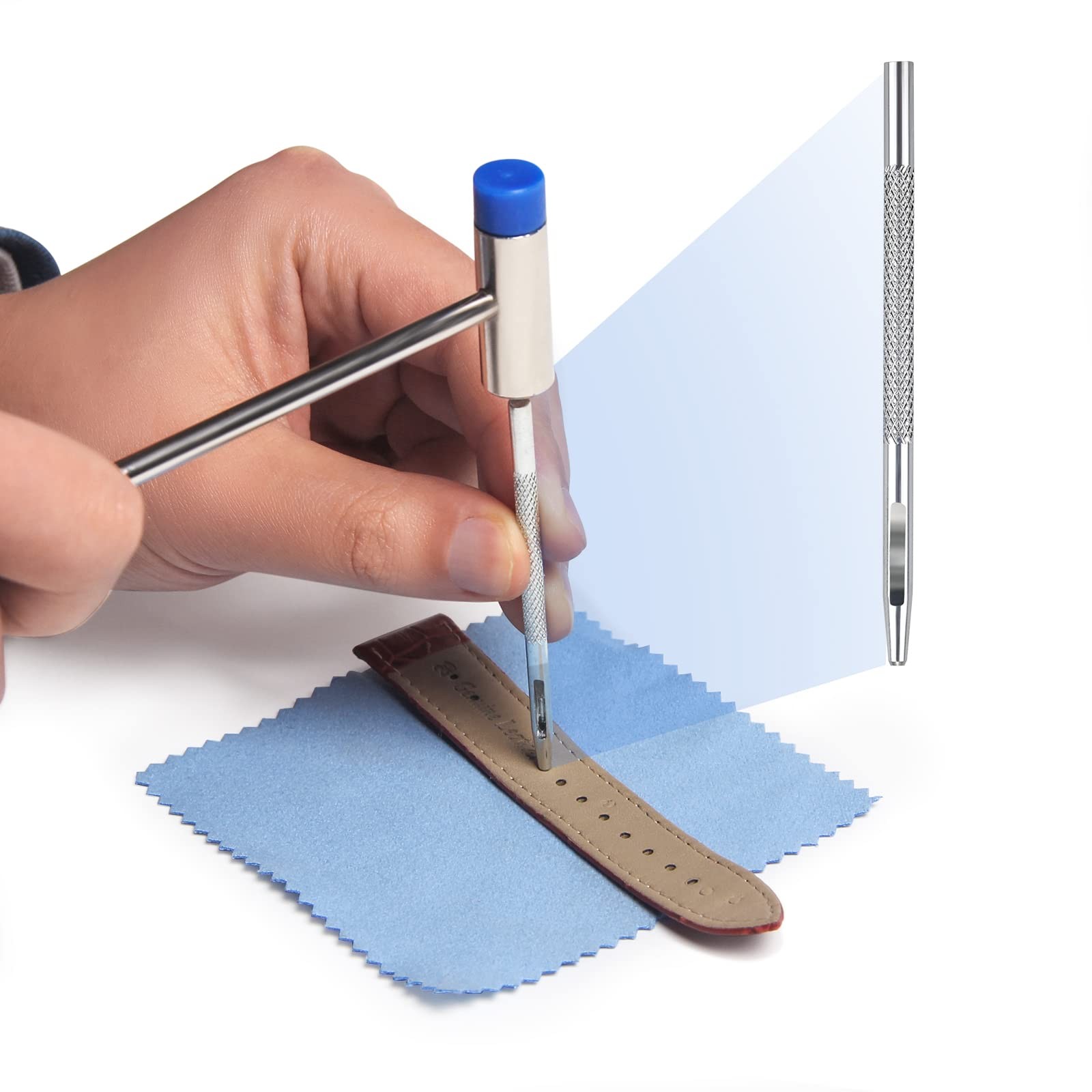 JOREST Watch Link Removal Tool Kit, Band for Repair, 2, Blue