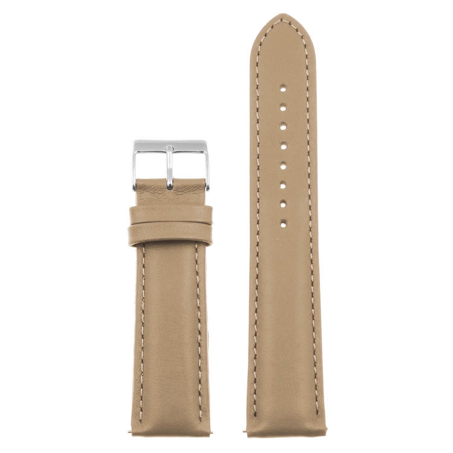 StrapsCo Classic Genuine Leather Men’s Watch Strap Band (Long) 20mm 22mm 24mm