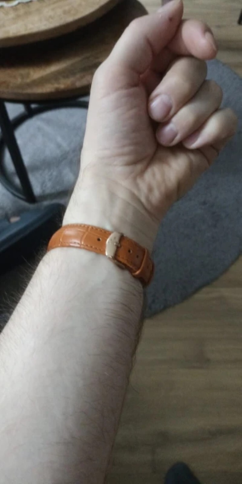16mm 18mm 20mm 22mm 24mm Genuine Leather Wristband Watch Strap Band Bracelet