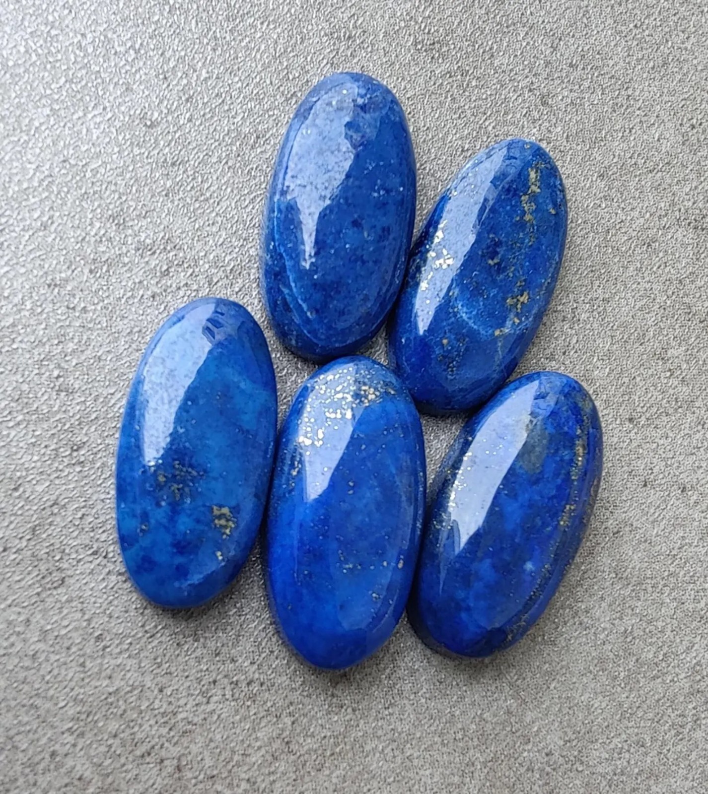 Natural Lapis Lazuli Long Oval Cabochon AAA Grade Gemstone For Jewelry