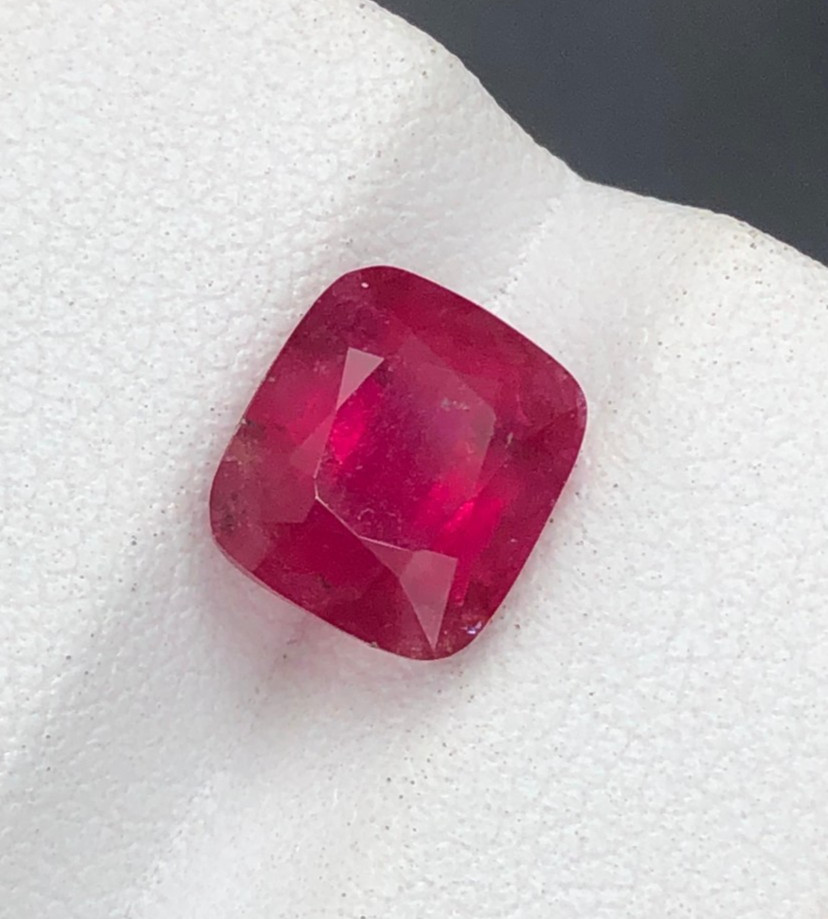 3.83ct Afghanistan Natural Red Loose Rubellite Gemstone For Jewelry Designers.