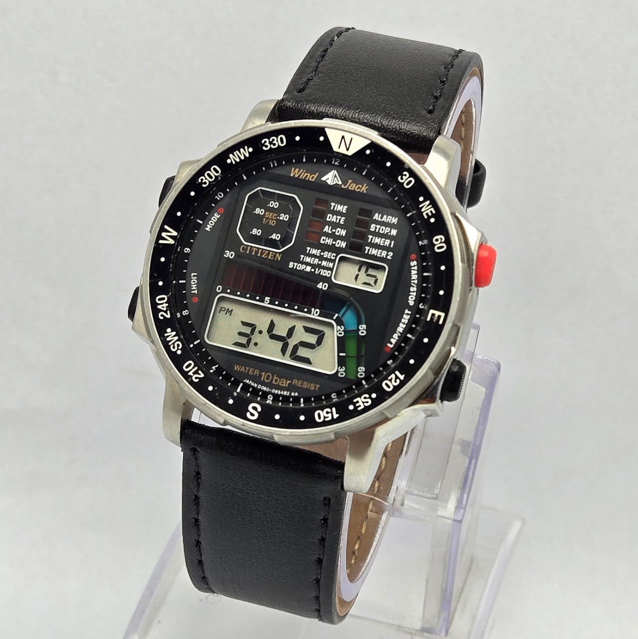 CITIZEN WIND JACK D060-086775 WIND SURFER YACHT TIMER VINTAGE MEN’S WATCH