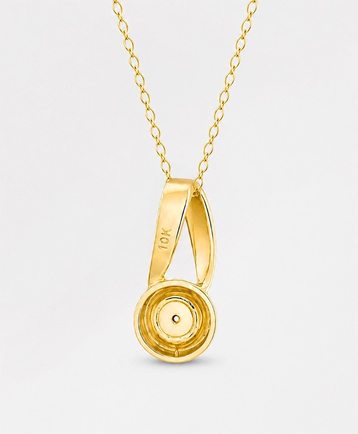 GENUINE DIAMOND PENDANT NECKLACE 10k GOLD – New With Tag