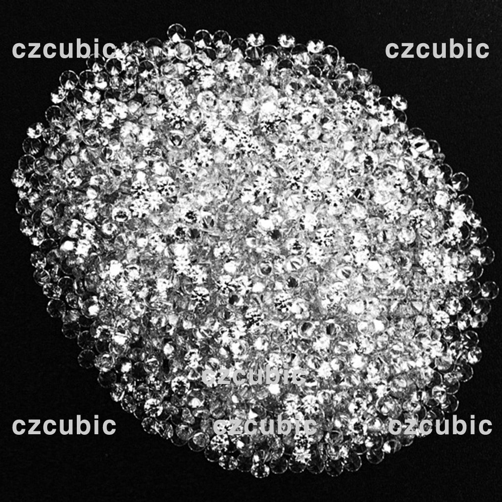 1000 PCS ROUND CUBIC ZIRCONIA/CZ STONES 5A QUALITY 0.70 – 3.00 MM SHIP IN US NO1