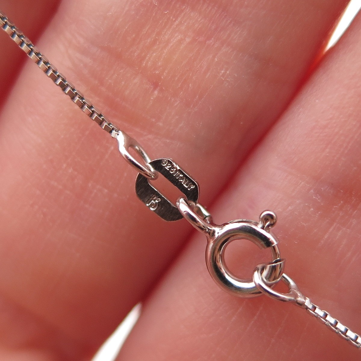 925 Sterling Round & Tapered Baguette-Cut C Z Cross Box Chain Necklace 18″