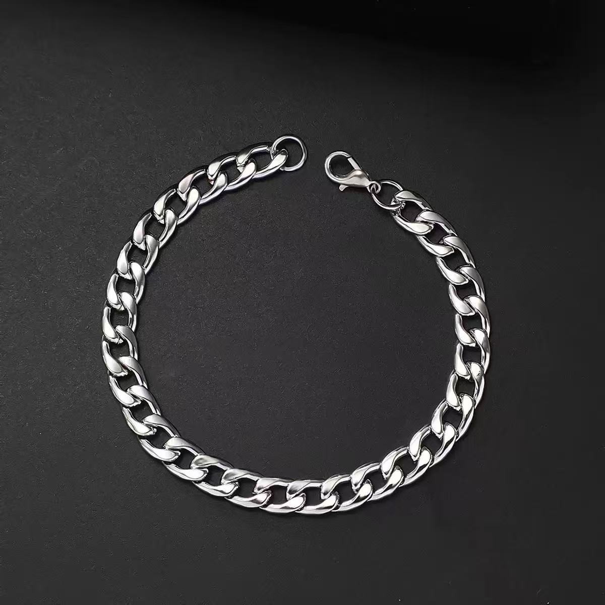 Stainless Steel Cross Pendant Necklace Set, Cuban Twist Chain + Cross, Unisex