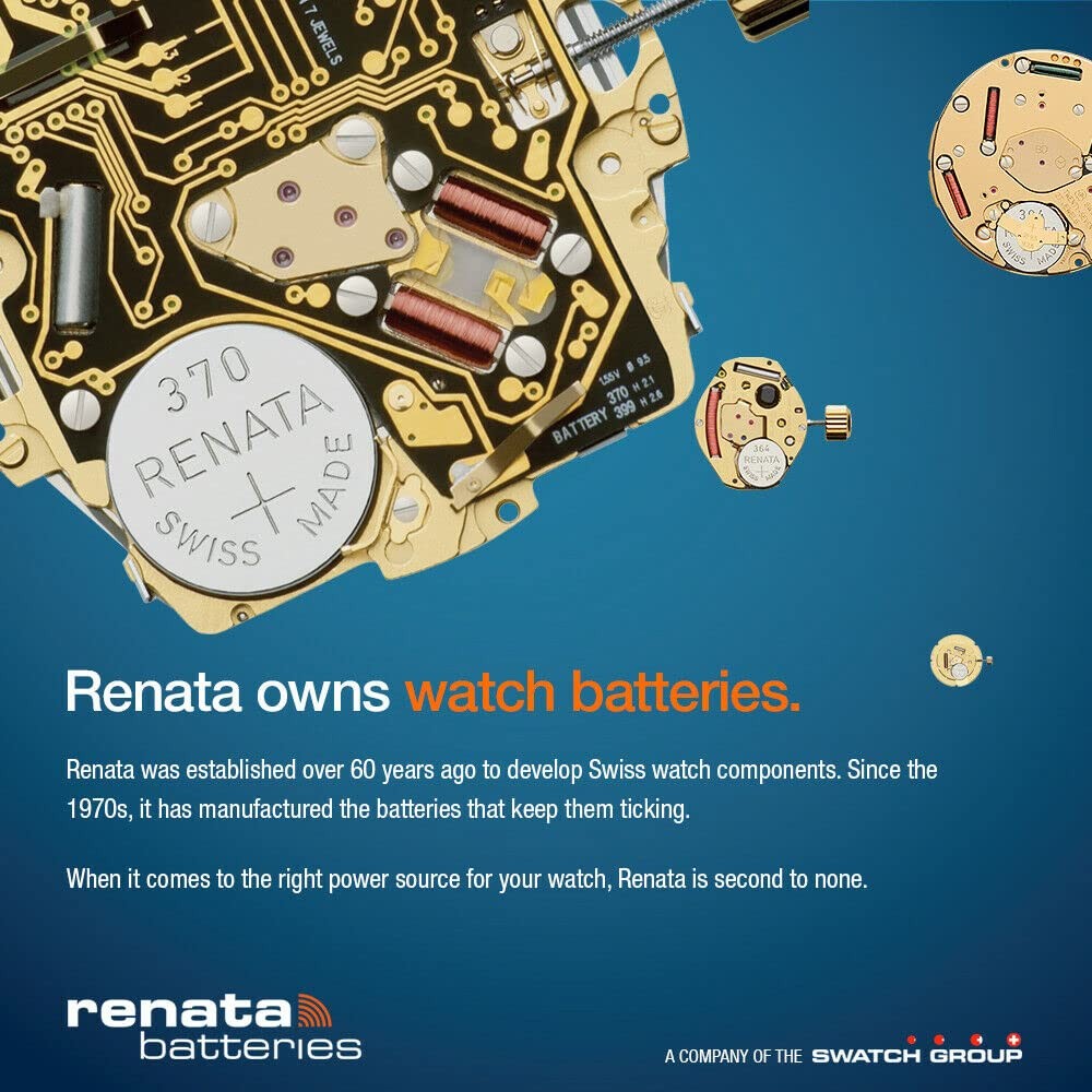 Renata Silver Oxide Battery 364 Sr621sw 1.55V For Watches Toys Cameras