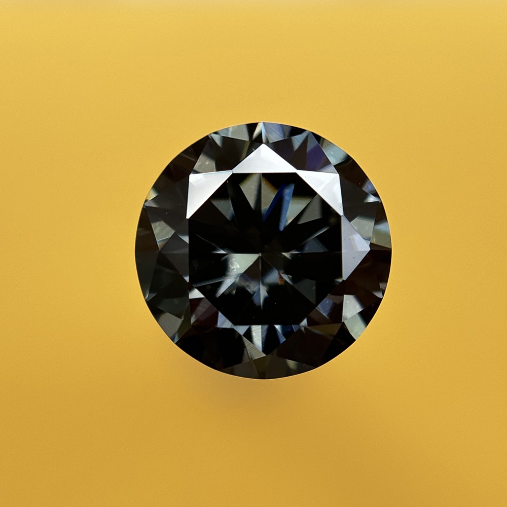 Round Brilliant Cut Grey 1PCS 3.0-15mm Loose Moissanite Stone for DIY Projects