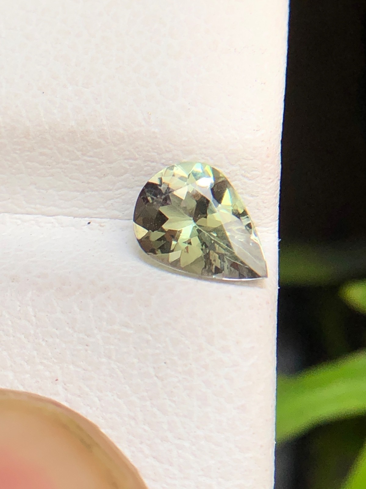 Natural Tanzanite Pear, Golden Purple Color 7×5 MM Faceted Zoisite Gemstone