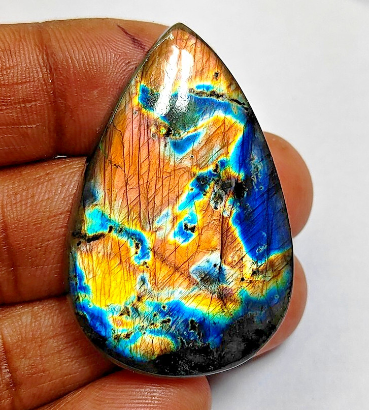 Labradorite Stone Natural Spectrolite Cabochon Gemstone 83 Cts. ME-13356
