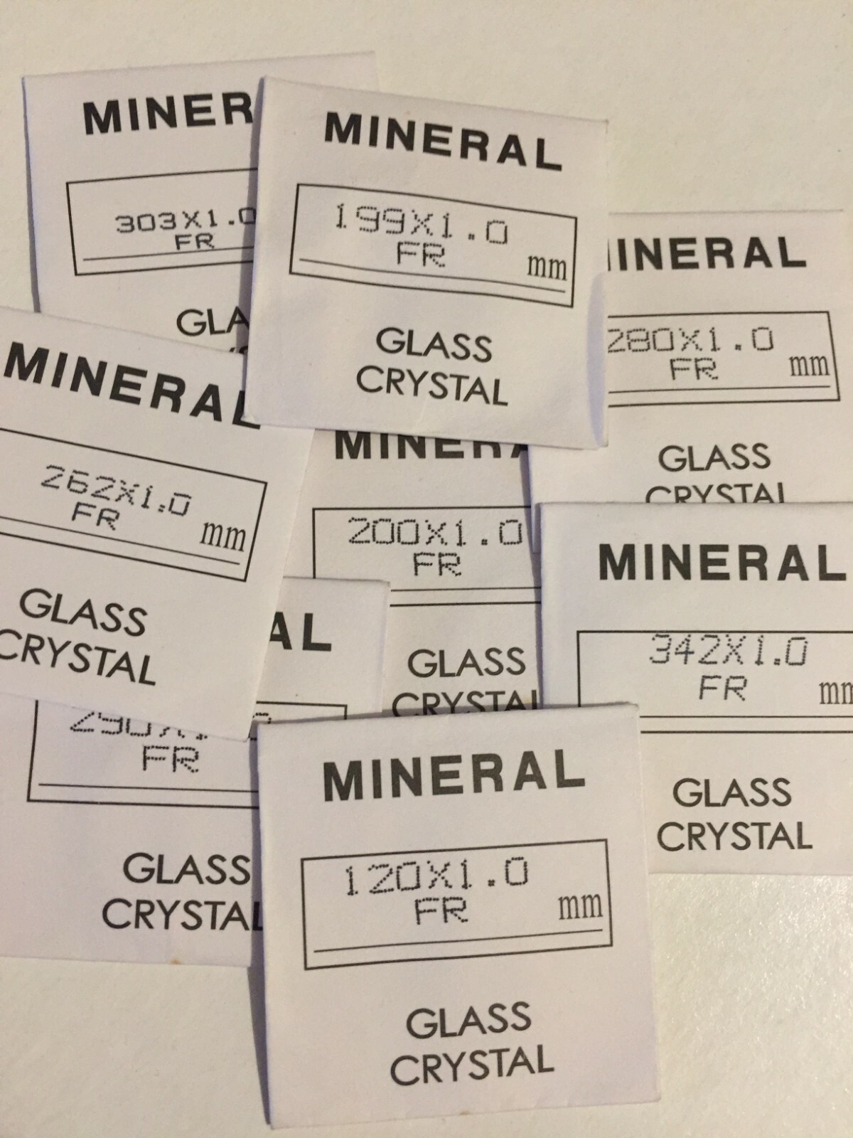 watch glass. replacement.1mm thick, 12mm to 36mm fast shipping