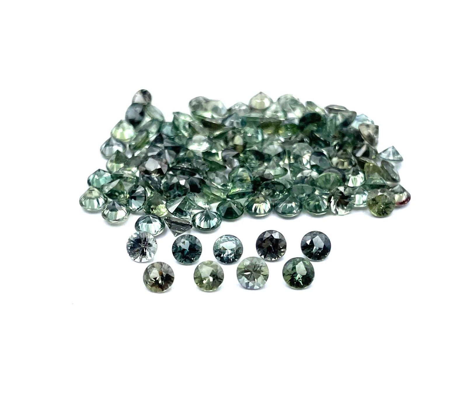 Natural Teal Sapphire Round Cut Loose Gemstone Lot 5 Pcs 3.50 MM 1 CT